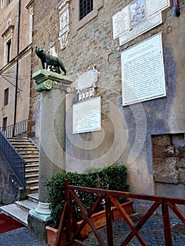 Monument to the Capitoline Wolf in Rome