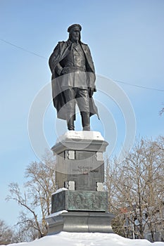 Monument to Captain Yakov Dyachenko, Khabarovsk, Russia, the Far East.