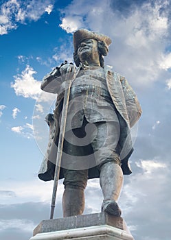 Monument to Carlo Goldoni in Venice, Italy photo