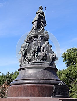 Monument to Catherine the Great, Saint - Petersburg, Russia