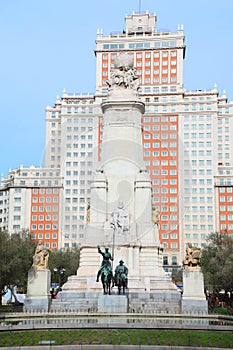 Monument to Cervantes, Don Quixote and Sancho Panza