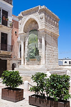 Monument to the Challenge in Barletta. Puglia. Italy.
