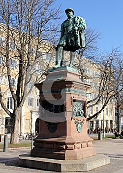 Monument to Christoph, Duke of Wurttember, at the Schlossplatz, Stuttgart, Germany