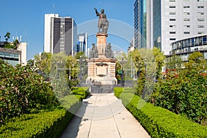 Monument to Christopher Columbus at Paseo de La Reforma in Mexico City