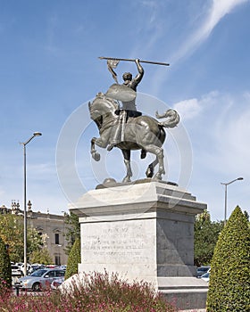 Monument to the Cid Campeador in Seville, Andalusia, Spain.