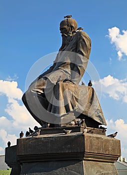 Monument to the classic of Russian literature Fyodor Dostoevsky