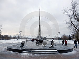 The Monument to the Conquerors of Space in Moscow