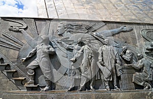 Monument `To the Conquerors of Space`, Moscow, Russia.