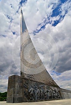 Monument `To the Conquerors of Space`, Moscow, Russia.