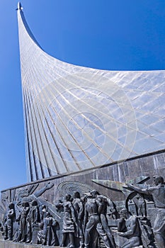 Monument `To the Conquerors of Space` was erected in Moscow in 1964