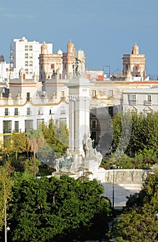 Monument to Constitution of 1812. Cadiz, Spain