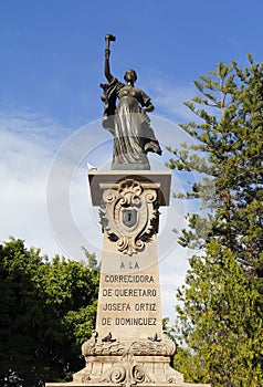 Monument to the corregidora in queretaro mexico I photo
