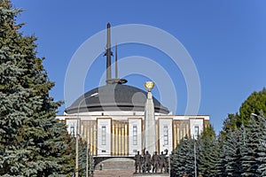 Monument to countries of anti-Hitler coalition, Alley Partisan in Victory Park on Poklonnaya hill, Moscow, Russia