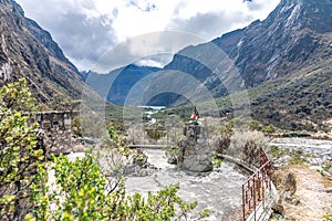 monument to the Czechoslovak mountaineering expedition in Peru that perished in a landslide caused by the earthquake