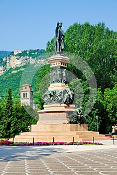 Monument to Dante, Trento, Italy photo