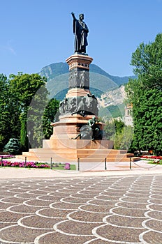 Monument to Dante, Trento, Italy photo