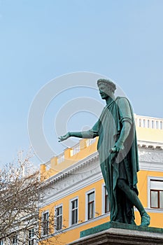 Monument to de Richelieu in Odessa, Ukraine