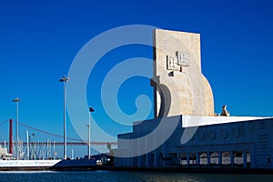 The Monument to the Discoveries, located in BelÃ©m on the bank of the Tagus River photo