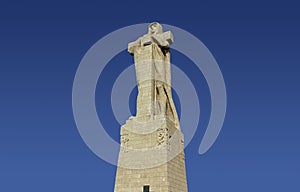 Monument to the Discovery Faith or Monument to Columbus, located in the city of Huelva, where the Tinto and Odiel rivers converge