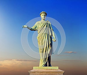 Monument to the Duke Richelieu in Odessa Ukraine