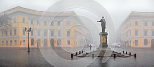 Monument to Duke Richelieu in Odessa, Ukraine