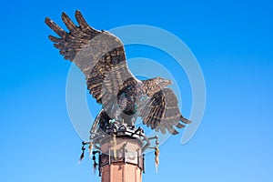 Monument to the eagle - a symbol of shamanism