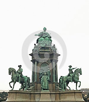 Monument to Empress Maria Theresa in Maria-Theresien-Platz in Vienna