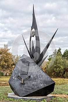 Monument to fallen soldiers countrymen. Zadonsk. Russia