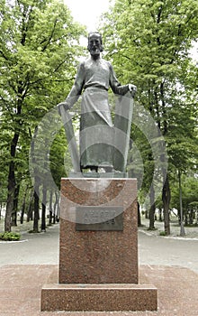Monument to famous Russian icon painter Andrei Rublev.