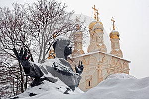 Monument to the famous Russian poet Sergei Yesenin (1895-1925) i