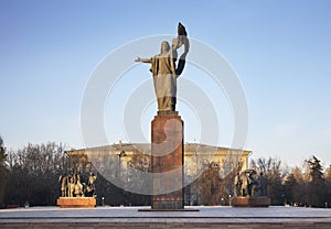 Monument to the Fighters of the Revolution in Bishkek. Kyrgyzstan