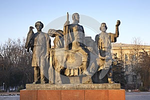 Monument to the Fighters of the Revolution in Bishkek. Kyrgyzstan photo