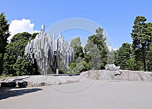 Monument to Finnish composer Jan Sibelius