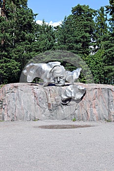 Monument to Finnish composer Jan Sibelius