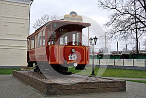Monument to the first Vitebsk tram in Vitebsk.