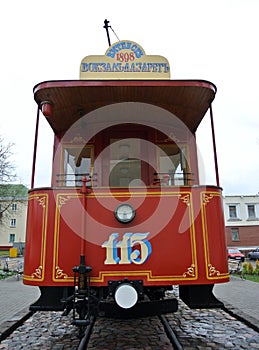 Monument to the first Vitebsk tram in Vitebsk.