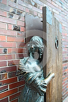 Monument to Fisher woman waiting for her husband. Kaliningrad,