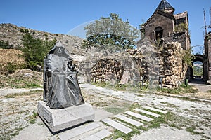 Monument to the founder of the monastery Mkhitar Gosh.