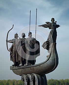 Monument to the founders of Kiev