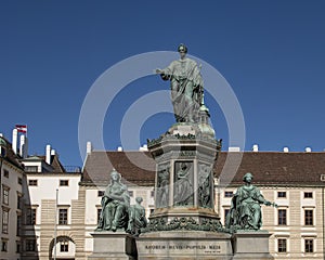 Monument to Francis II in a courtyard at the Hofburg Palace, Vienna