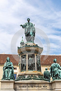 Monument to Francis II in Hofburg Palace, Vienna, Austria
