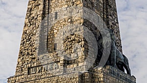 Monument to the Freedom of Bulgaria. The Shipka Memorial is located on Mount St. Nicholas in the Balkan Mountains near Gabrovo,