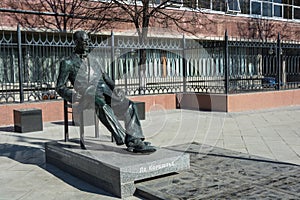 A monument to the French architect of Swiss origin Le Corbusier.