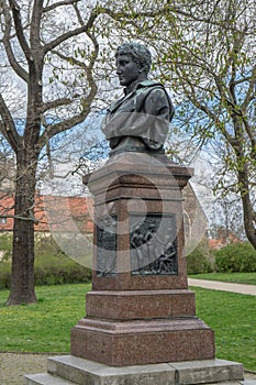 Monument to Friedrich Friesen in Magdeburg, Saxony-Anhalt, Germany