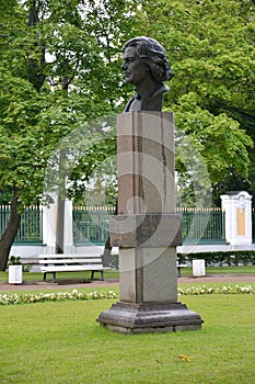 Monument to A. G. Rubenstein in Peterhof, Russia