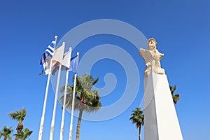 Monument to General Kimon in Larnaca, Cyprus