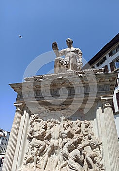 Monument to Giovanni delle Bande Nere, Florence, Tuscany, Italy photo