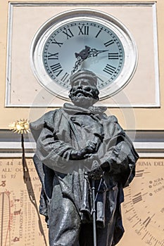 Monument to Giuseppe Garibaldi in Parma, Italy