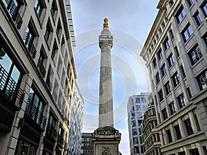 Monument to the great fire of London, Great Britain,UK