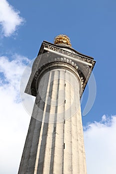 The Monument to the Great Fire of London - Looking Up